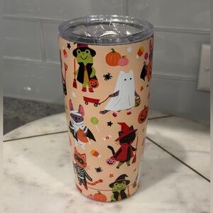 ✨NWT✨ Clementine Paper Inc. Cats Halloween Theme Stainless Travel Mug